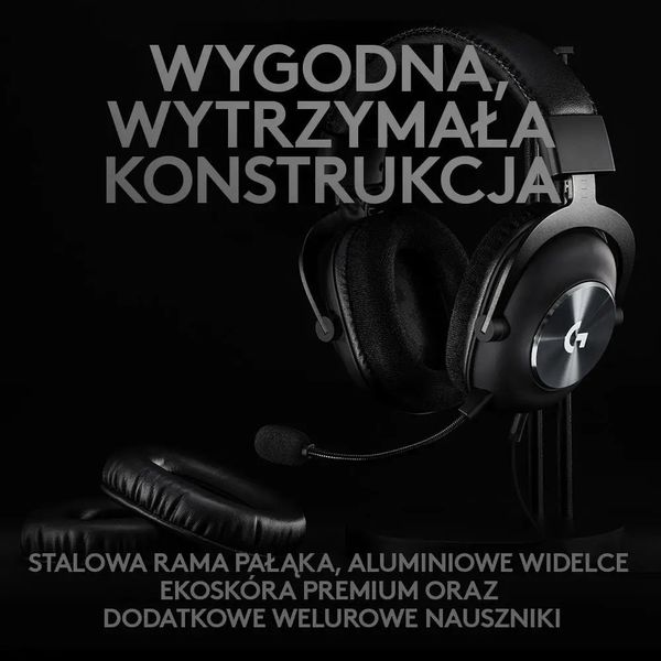 Комп'ютерна гарнітура Logitech G PRO X Gaming Headset Black (981-000818) 230328 фото