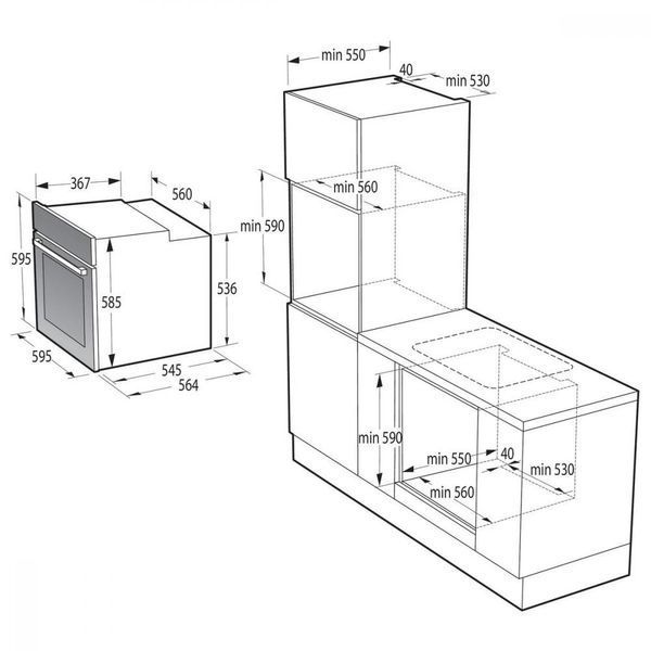 Електрична духовка Gorenje BOS6737SYB 011560 фото