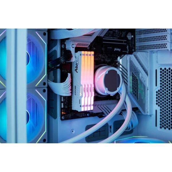 Пам'ять для настільних комп'ютерів Kingston FURY 64 GB (2x32GB) DDR5 6000 MHz Beast RGB EXPO White (KF560C36BWEAK2-64) 033849 фото