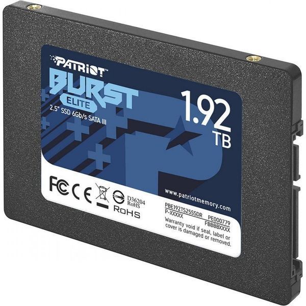 SSD накопитель PATRIOT Burst Elite 1.92 TB (PBE192TS25SSDR) 001966 фото