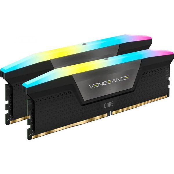 Пам'ять для настільних комп'ютерів Corsair 32 GB (2x16GB) DDR5 6000 MHz Vengeance RGB (CMH32GX5M2B6000C40) 027805 фото