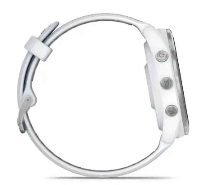 Смарт-часы Garmin Forerunner 965 Titanium Bezel w. Whiteston Case and Whiteston/Powder Gray S. Band (010-02809-01/11/8) 613073 фото