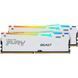Пам'ять для настільних комп'ютерів Kingston FURY 64 GB (2x32GB) DDR5 6000 MHz Beast RGB EXPO White (KF560C36BWEAK2-64) 033849 фото 2