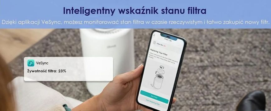 Очищувач повітря Levoit Smart Air Purifier Core 200S White (HEAPAPLVSEU0064) 025683 фото