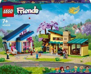 Блоковий конструктор LEGO Friends Родинні будинки Оллі й Пейслі (42620) 613331 фото
