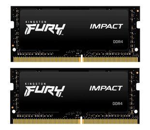 Пам'ять для ноутбуків Kingston Fury 64 GB (2x32GB) SO-DIMM DDR4 3200 MHz Impact (KF432S20IBK2/64) 032595 фото