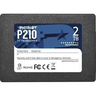 SSD накопитель PATRIOT P210 2 TB (P210S2TB25) 001967 фото