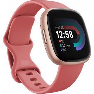 Смарт-годинник Fitbit Versa 4 Pink Sand/Copper Rose (FB523RGRW) 035036 фото