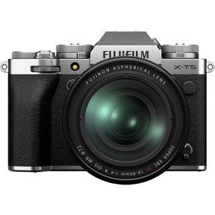 беззеркальный фотоаппарат Fujifilm X-T5 kit 16-80mm silver (16782662) 004215 фото