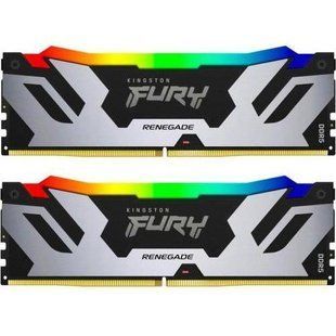 Пам'ять для настільних комп'ютерів Kingston FURY 64 GB (2x32GB) DDR5 6000 MHz Renegade RGB (KF560C32RSAK2-64) 033850 фото