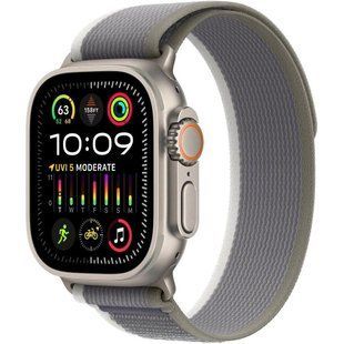 Смарт-годинник Apple Watch Ultra 2 GPS + Cellular 49mm Titanium Case with Green/Gray Trail Loop - S/M (MRF33) 035257 фото