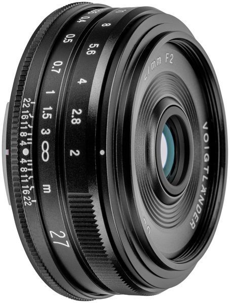 Об'єктив VOIGTLANDER Ultron 27 mm f/2.0 для Fujifilm X Чорний 2117025 фото