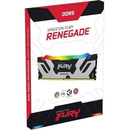 Пам'ять для настільних комп'ютерів Kingston FURY 64 GB (2x32GB) DDR5 6000 MHz Renegade RGB (KF560C32RSAK2-64) 033850 фото