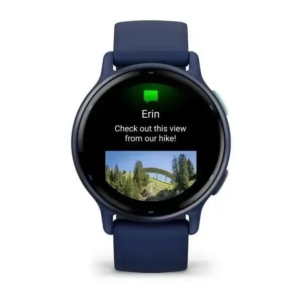 Смарт-годинник Garmin Vivoactive 5 Metallic Navy Aluminum Bezel with Navy Case and Silicone Band (010-02862-12/52) 612685 фото