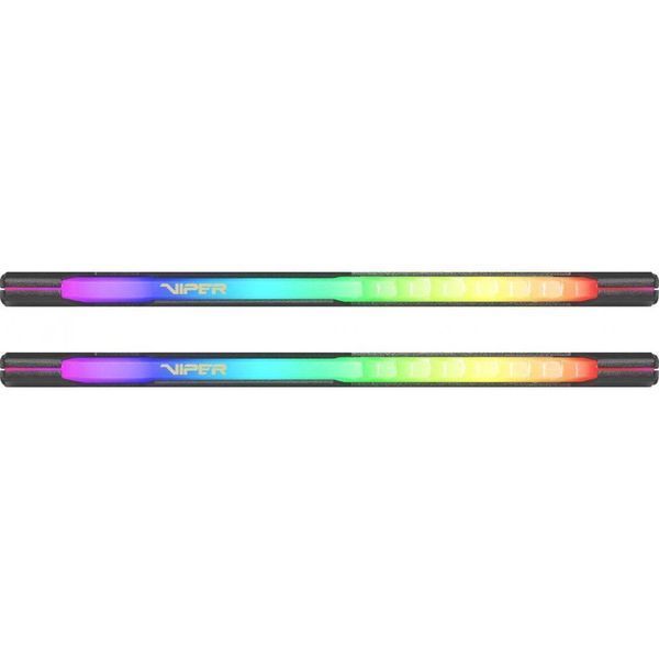 Пам'ять для настільних комп'ютерів PATRIOT 64 GB (2x32GB) DDR4 3600 MHz Viper Steel RGB (PVSR464G360C8K) 033900 фото