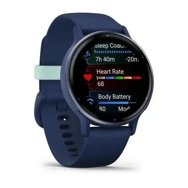 Смарт-годинник Garmin Vivoactive 5 Metallic Navy Aluminum Bezel with Navy Case and Silicone Band (010-02862-12/52) 612685 фото