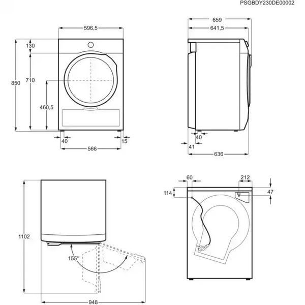 Сушильная машина Electrolux EW7DEU597CP 573219 фото