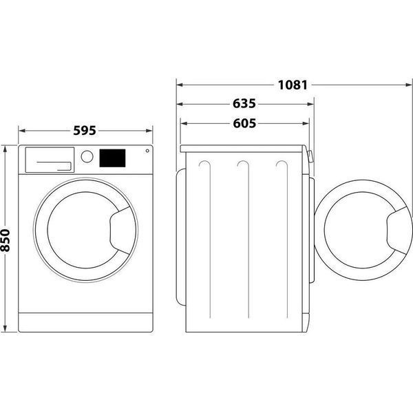 Стирально-сушильная машина автоматическая Whirlpool FFWDD 1076258 BV 035545 фото
