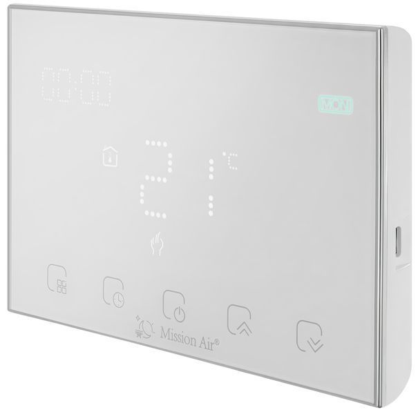 Нагревательный мат под плитку MISSION AIR MA-160W/m&sup2; 4.5м&sup2; (9м x 50см) + регулятор Gemini Белый WiFi e2066351 фото