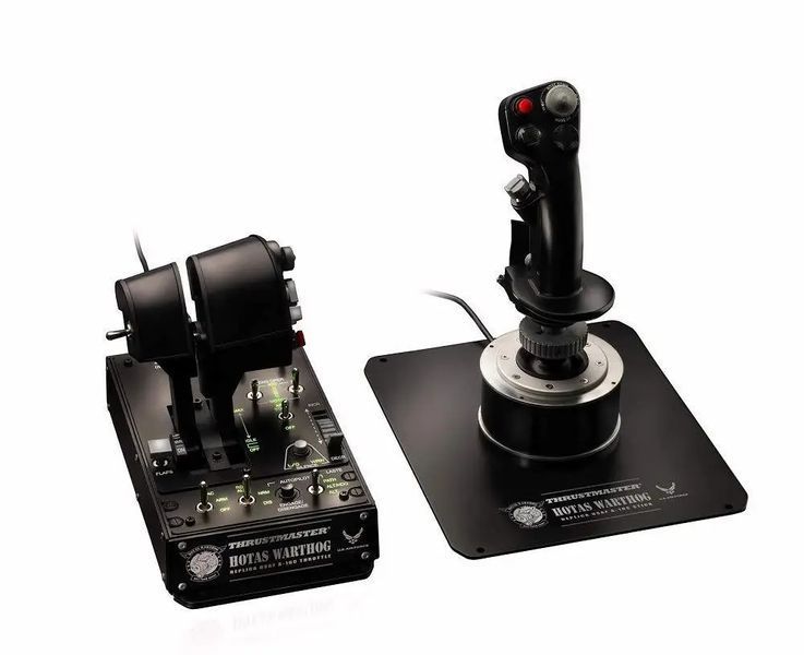 Комплект (Джойстик, Рычаг РУД) ThrustMaster Hotas Warthog (2960720) 017834 фото