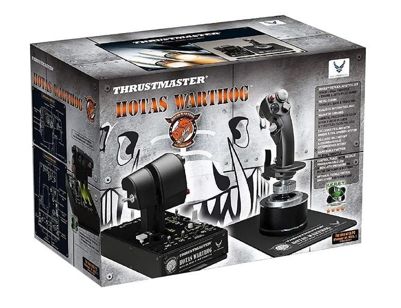 Комплект (Джойстик, Рычаг РУД) ThrustMaster Hotas Warthog (2960720) 017834 фото