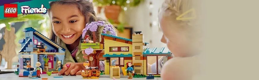 Блоковий конструктор LEGO Friends Родинні будинки Оллі й Пейслі (42620) 613331 фото