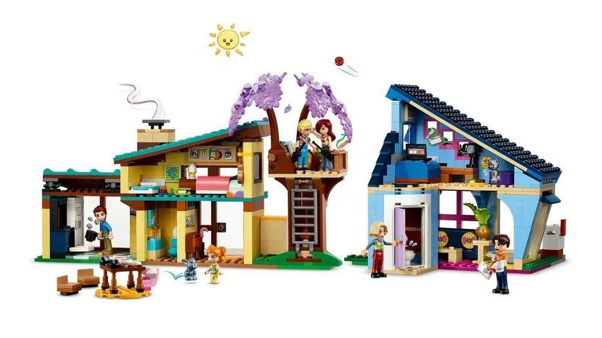 Блоковий конструктор LEGO Friends Родинні будинки Оллі й Пейслі (42620) 613331 фото