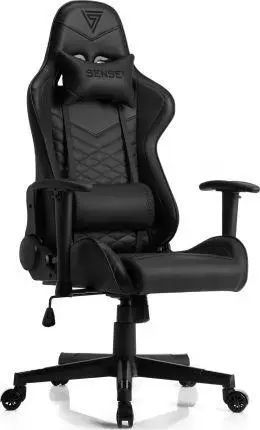 Компьютерное кресло для геймера Sense7 Spellcaster Black 019138 фото