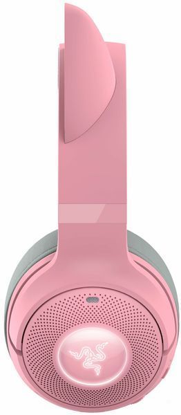 Навушники RAZER Kraken Kitty V2 BT Бездротові, Накладні, Об'ємний звук Рожево-сірий 581704 фото