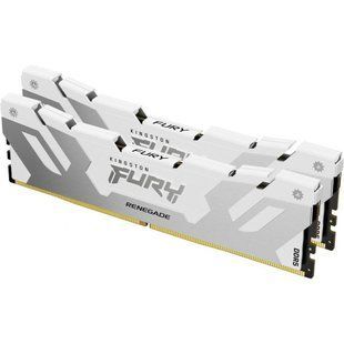 Пам'ять для настільних комп'ютерів Kingston FURY 64 GB (2x32GB) DDR5 6000 MHz Renegade White/Silver (KF560C32RWK2-64) 033851 фото