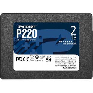 SSD накопитель PATRIOT P220 2 TB (P220S2TB25) 001968 фото