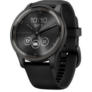Смарт-годинник Garmin Vivomove Trend Slate S. Steel Bezel with Black Case and S. Band (010-02665-00) 035137 фото