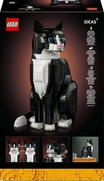 Блочный конструктор LEGO Ideas Черно-белый кот (21349) 613376 фото