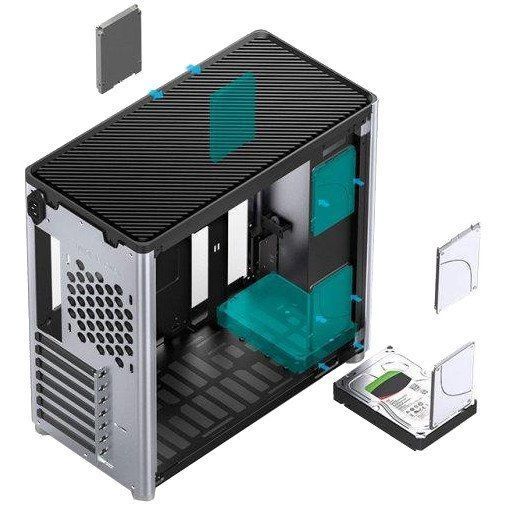 Корпус Jonsbo D40 ATX Tempered Glass silver (D40 silver) 018402 фото