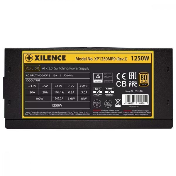 Блок живлення XILENCE Performance X+ XP1250MR9.2 (XN178) 008871 фото