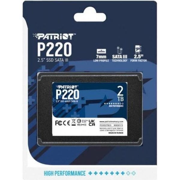 SSD накопичувач PATRIOT P220 2 TB (P220S2TB25) 001968 фото