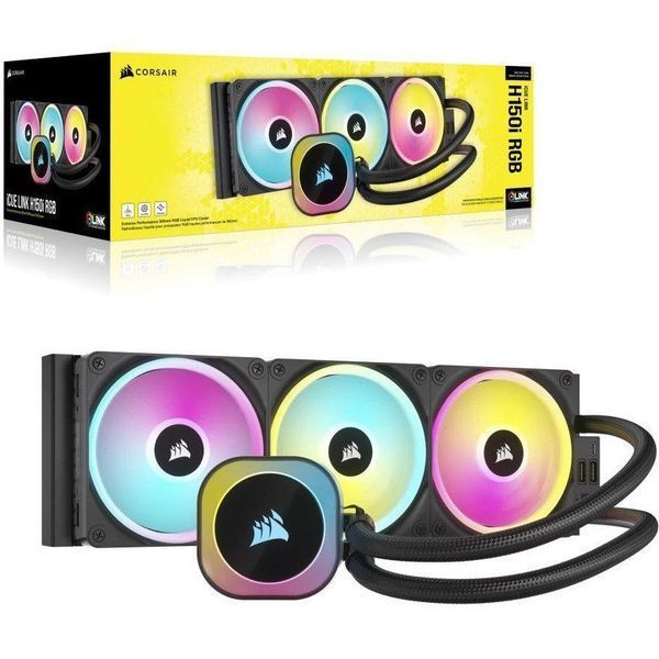 Водяное охлаждение Corsair iCUE LINK H150i RGB (CW-9061003-WW) 014185 фото