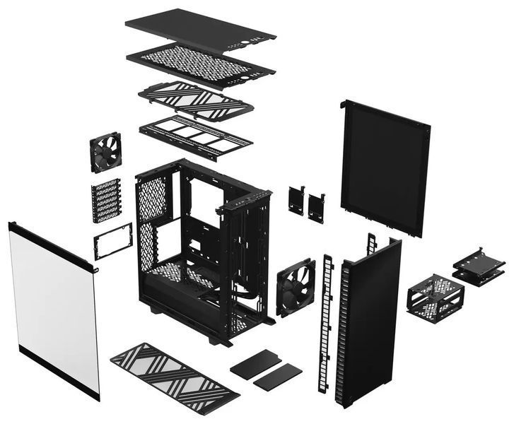 Корпус Fractal Design Define 7 Compact Dark Tempered Glass (FD-C-DEF7C-02) 017243 фото
