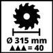 Дисковая пилка Einhell TC-TS 315 U (4340556) 014937 фото 8