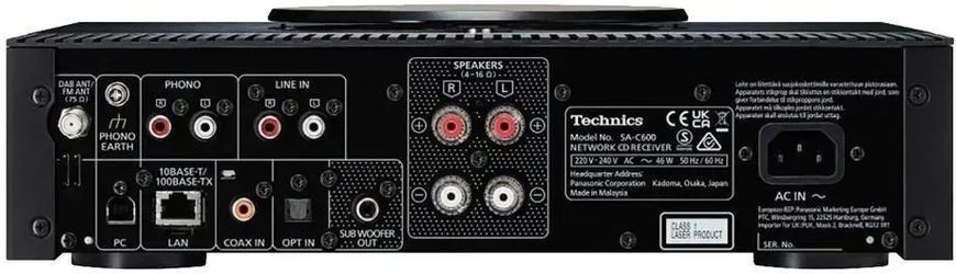 Мережевий CD-ресивер Technics SA-C600 Black 607102 фото