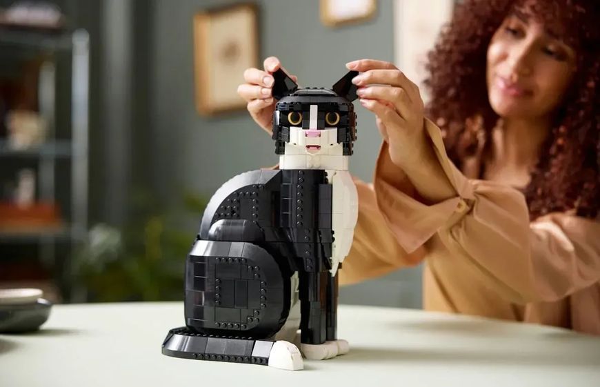 Блочный конструктор LEGO Ideas Черно-белый кот (21349) 613376 фото