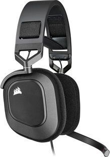 Навушники CORSAIR HS80 RGB USB накладні, об'ємний звук чорний 477361 фото