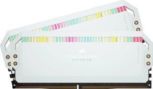 Пам'ять для настільних комп'ютерів Corsair 32 GB (2x16GB) DDR5 6200 MHz Dominator Platinum RGB White (CMT32GX5M2X6200C36W) 026390 фото