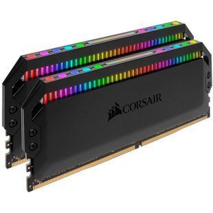 Пам'ять для настільних комп'ютерів Corsair 64 GB (2x32GB) DDR4 Dominator Platinum RGB (CMT64GX4M2C3200C16) 027808 фото