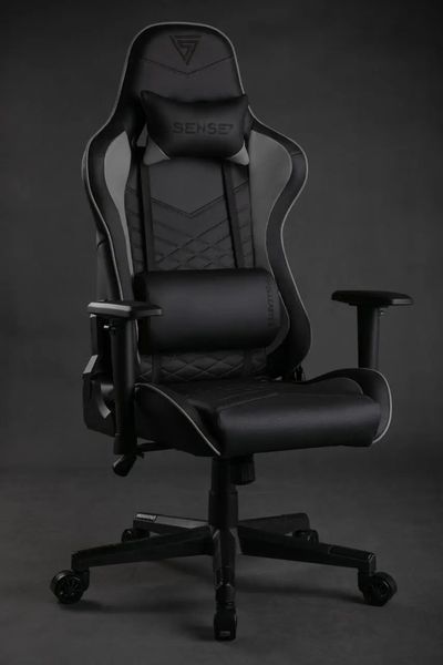 Компьютерное кресло для геймера Sense7 Spellcaster Black/Grey 019139 фото