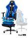 Комп'ютерне крісло для геймера Diablo Chairs X-Player 2,0 Normal Size Black/Blue 019375 фото 2