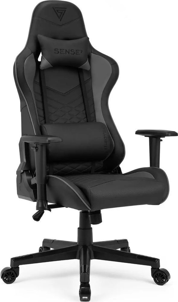 Компьютерное кресло для геймера Sense7 Spellcaster Black/Grey 019139 фото