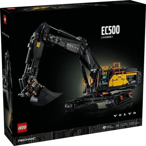Блочный конструктор LEGO Technic Экскаватор Volvo EC500 Hybrid (42215) 613515 фото