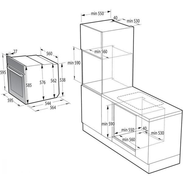 Духовка электрическая Gorenje BO6735E02X 011363 фото