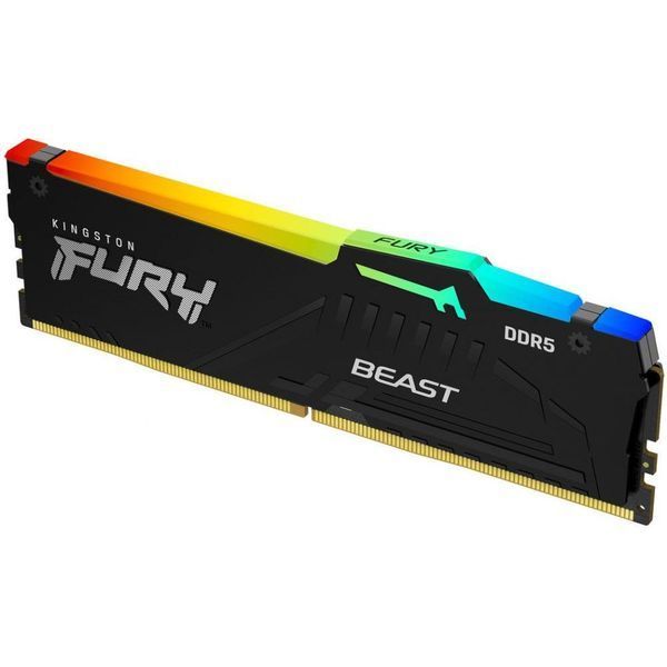 Пам'ять для настільних комп'ютерів Kingston FURY 32 GB DDR5 6000 MHz Beast RGB (KF560C40BBA-32) 033802 фото